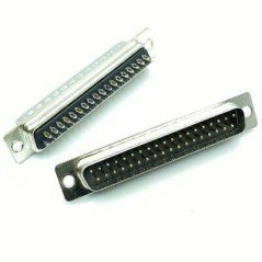 37PIN 37P D-SUB MALE PANEL CONNECTOR QTY:2