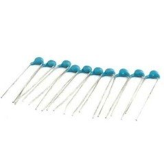1NF 1000PF 20% 1KV CERAMIC DISC RADIAL CAPACITOR DEBE33A102ZC1B MURATA QTY:10