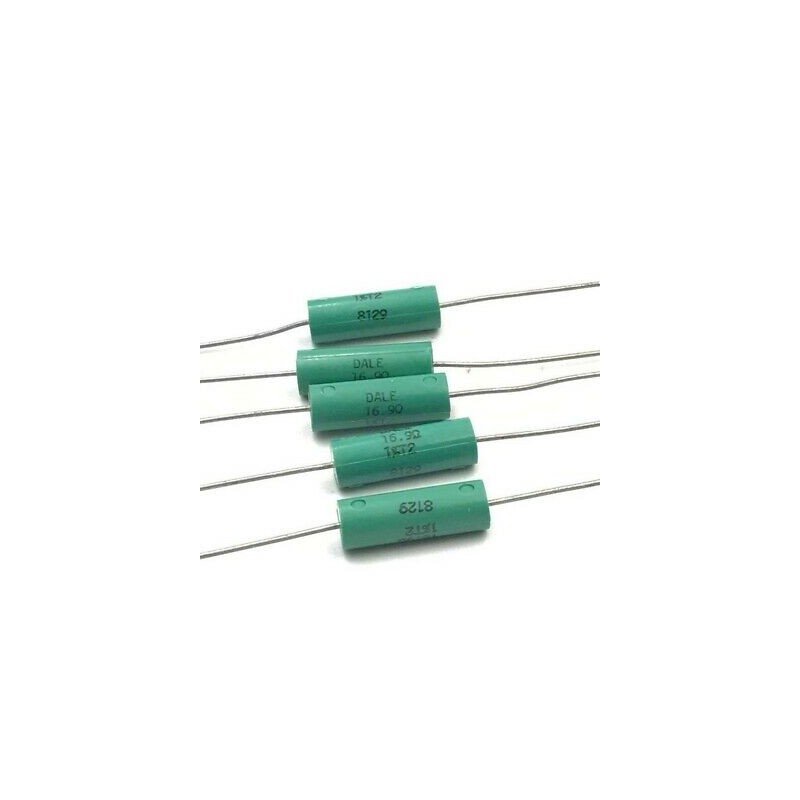 16.9OHM 1% VINTAGE RESISTOR DALE QTY:5