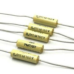 0.015UF 15NF 160V AXIAL POLYPROPYLENE CAPACITOR ITT QTY:5