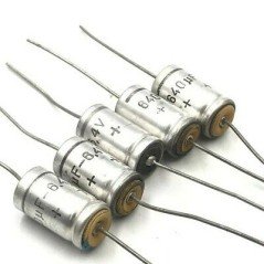 640UF 640000NF 6.4V AXIAL ELECTROLYTIC CAPACITOR QTY:5