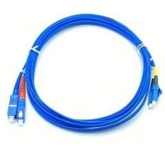 LC-PC / SC-PC DUPLEX PATCH CORD BLUE FIBER OPTIC CABLE COMPEL L:3.5METER