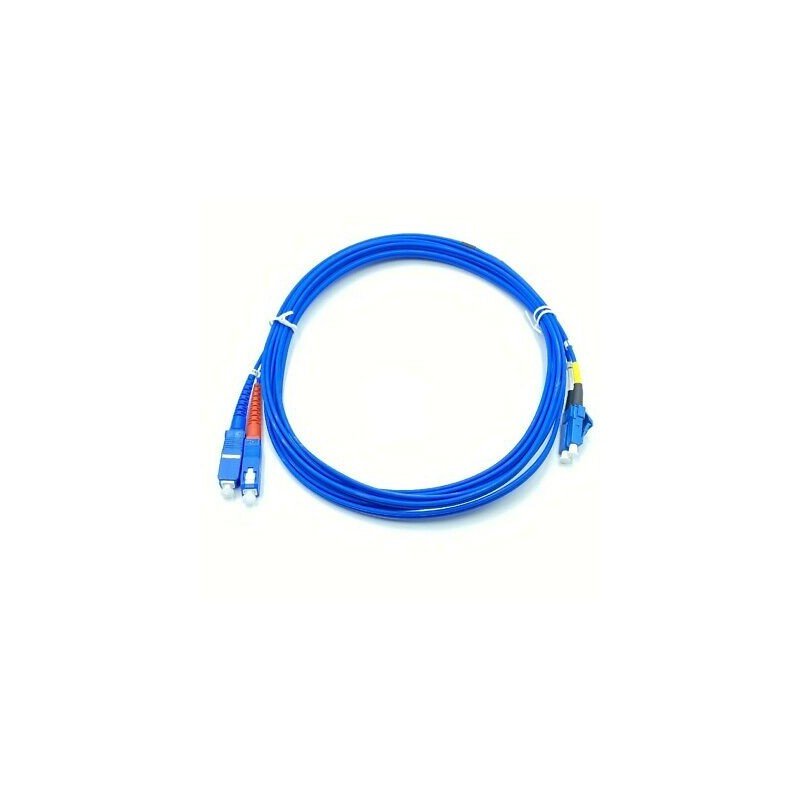 LC-PC / SC-PC DUPLEX PATCH CORD BLUE FIBER OPTIC CABLE COMPEL L:3.5METER