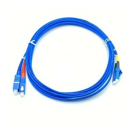 LC-PC / SC-PC DUPLEX PATCH CORD BLUE FIBER OPTIC CABLE COMPEL L:3.5METER