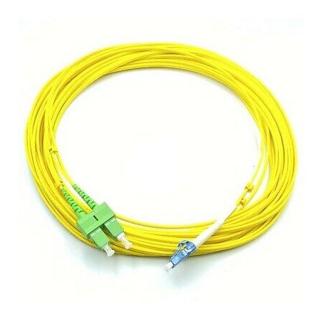 SC-APC / LC-PC DUPLEX PATCH CORD FIBER OPTIC CABLE COMPEL L:12METER