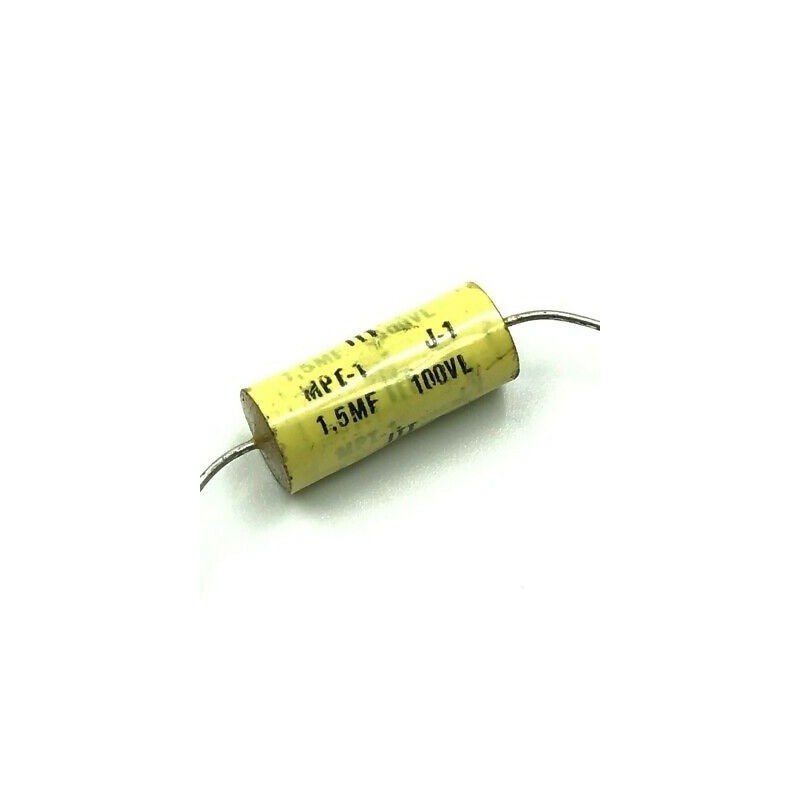 1.5UF 100V MPT POLYPROPYLENE AUDIO CAPACITOR J-1 (JAN) ITT 22X10mm
