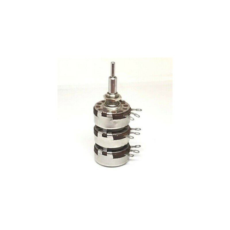 270KOHM+1KOHM+270KOHM 270K+1K+270K METAL MILITARY LINEAR TRIPLE POTENTIOMETER AL