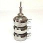 270KOHM+1KOHM+270KOHM 270K+1K+270K METAL MILITARY LINEAR TRIPLE POTENTIOMETER AL