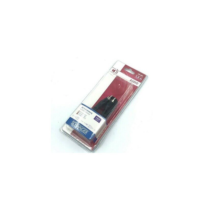 SCHWAIGER CIK 6001 AUDIO CABLE 1XRCA MALE TO 1XRCA MALE AC3 1.5M