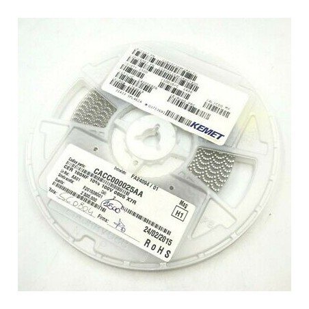 0.1UF 100NF 100V 10% SMD/SMT CERAMIC CAPACITOR C0805C104K1RACTU KEMET QTY:100