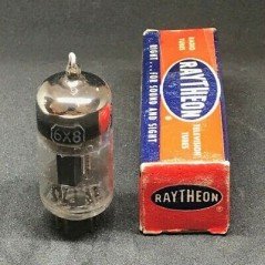 6X8 ELECTRON VACUUM TUBE VALVE RAYTHEON