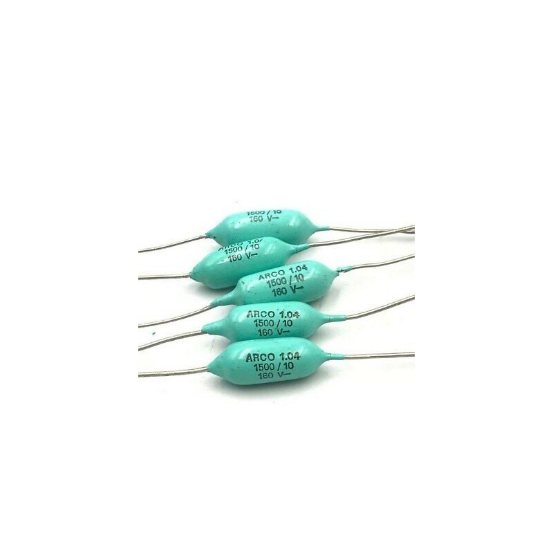 1.5NF 1500PF 160V AXIAL CAPACITOR ARCOTRONICS QTY:5