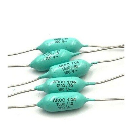 1.5NF 1500PF 160V AXIAL CAPACITOR ARCOTRONICS QTY:5