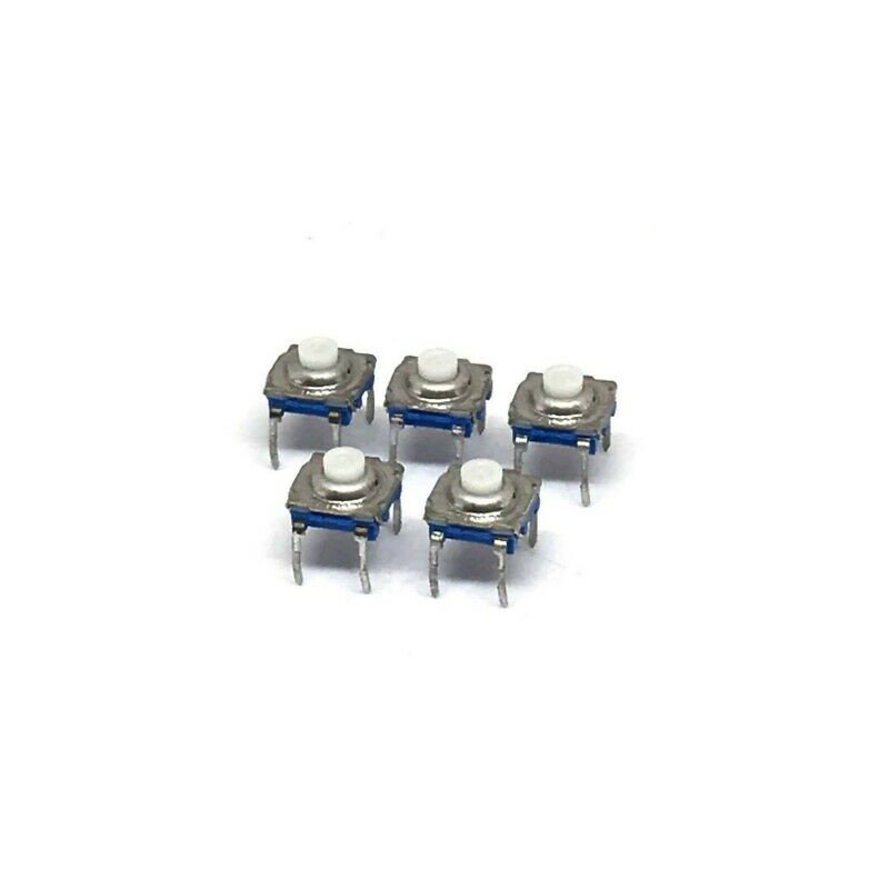 4PIN MOMENTARY TACTILE PUSHBUTTON MICRO SWITCH 6x6x7mm ITT QTY:5