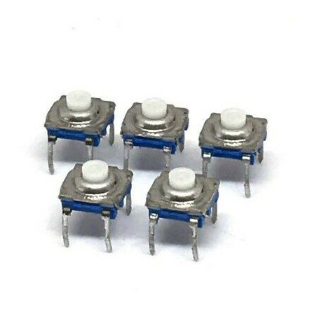 4PIN MOMENTARY TACTILE PUSHBUTTON MICRO SWITCH 6x6x7mm ITT QTY:5