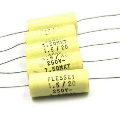 1.5NF 1500PF 250V RADIAL POLYPROPYLENE CAPACITOR PLESSEY QTY:5