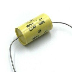 2.2UF 100V MPT POLYPROPYLENE AUDIO CAPACITOR J-1 (JAN) ITT 25X15mm