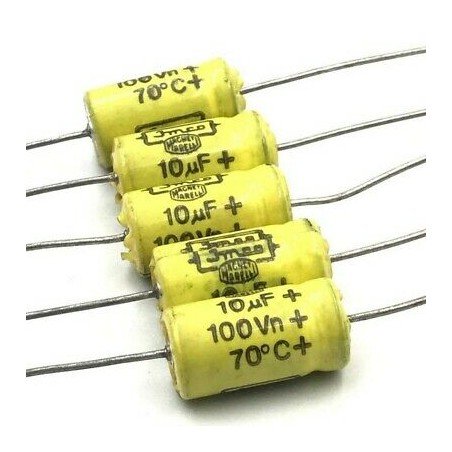 10UF 10000NF 100V AXIAL ELECTROLITYC CAPACITOR JAMICON QTY:5