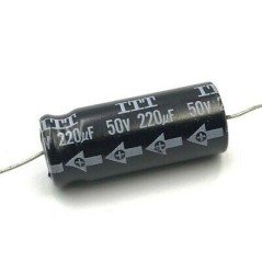 220UF 220000NF 50V ELECTROLYTIC AXIAL CAPACITOR ITT
