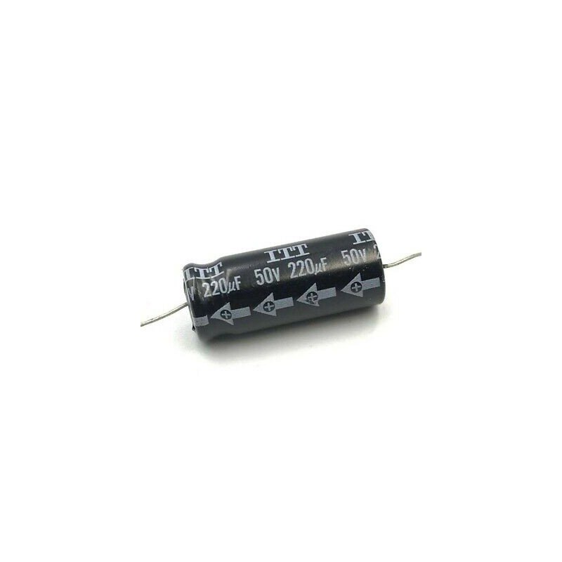 220UF 220000NF 50V ELECTROLYTIC AXIAL CAPACITOR ITT