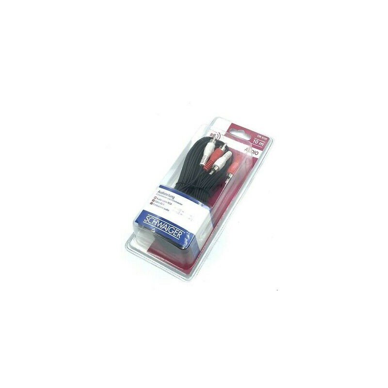 SCHWAIGER CIK 5125 AUDIO CABLE 2RCA TO 2RCA MALE TO MALE 10M