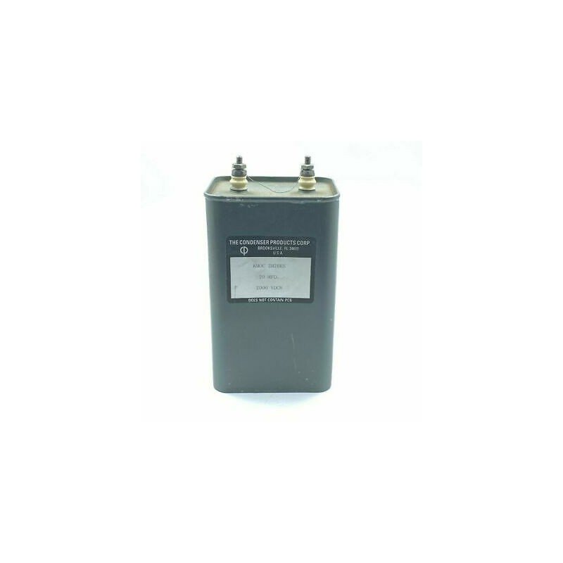 20UF 2000V DC PAPER IN OIL CAPACITOR KMOC2M20ES CONDENSER PRODUCTS MADE IN USA