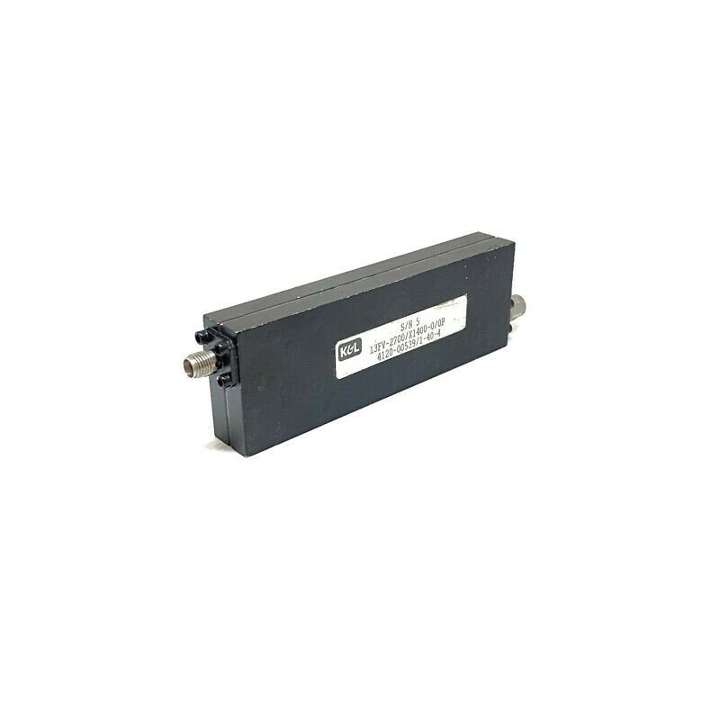 2700MHZ 1780-3300MHZ BANDPASS FILTER 13FV-2700/X1400-0/0P K&L MICROWAVE