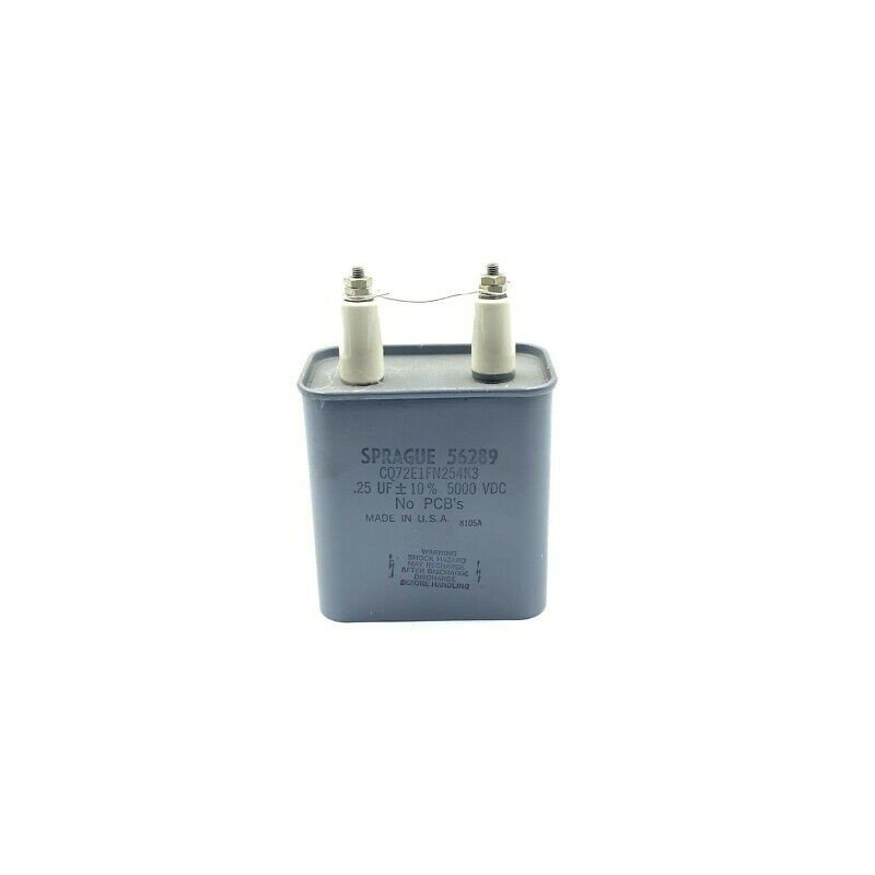CQ72E1FN254K3 Sprague PIO Paper in Oil High Voltage Capacitor 0.25UF .25UF 5000V 10% Non PCB