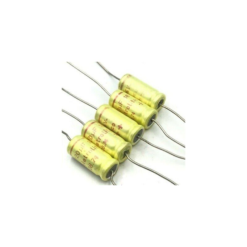 220uF 16v Non-Polarized Electrolytic Radial Lead Capacitor NP BP Qty 5
