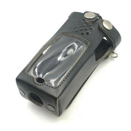 ICOM UHF TRANSCEIVER BLACK LEATHER CASE FOR IC-F41