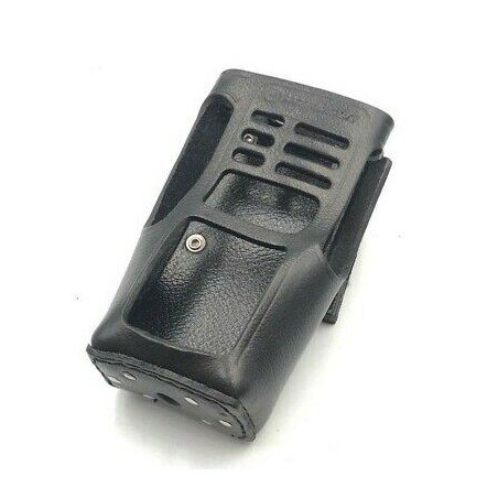 MOTOROLA HLN9690 BLACK LEATHER CASE FOR UHF TRANSCEIVER