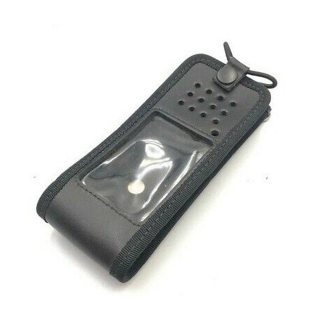 ICOM UHF TRANSCEIVER BLACK LEATHER CASE