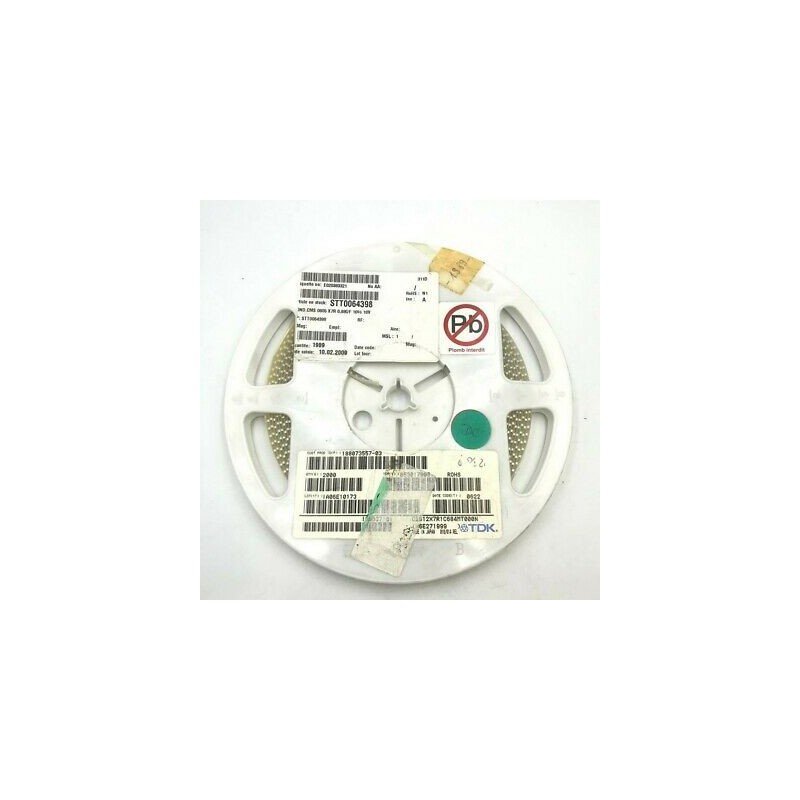 0.68UF 68NF 10V 10% SMD/SMT CERAMIC CAPACITOR C2012X7R1C684MT TDK QTY:10