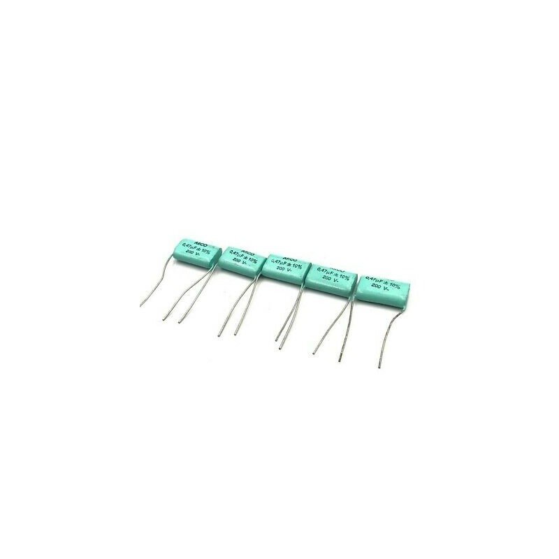 0.47UF 200V RADIAL CAPACITOR ARCOTRONICS QTY:5