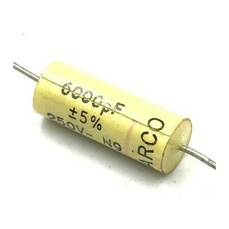 6NF 6000PF 5% 250V AXIAL CAPACITOR ARCOTRONICS