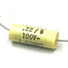 0.22UF 100V AXIAL CAPACITOR PLESSEY