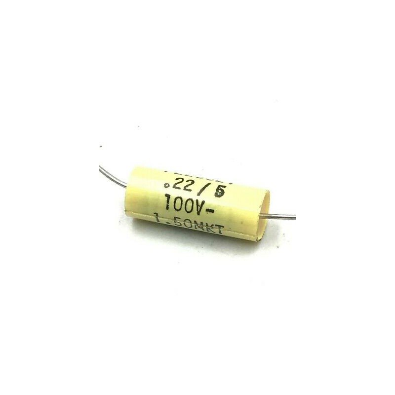 0.22UF 100V AXIAL CAPACITOR PLESSEY