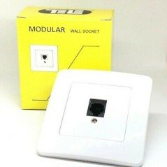 1X6P4C RJ11 TELEPHONE MODULAR WALL SOCKET TMS-14 TELE