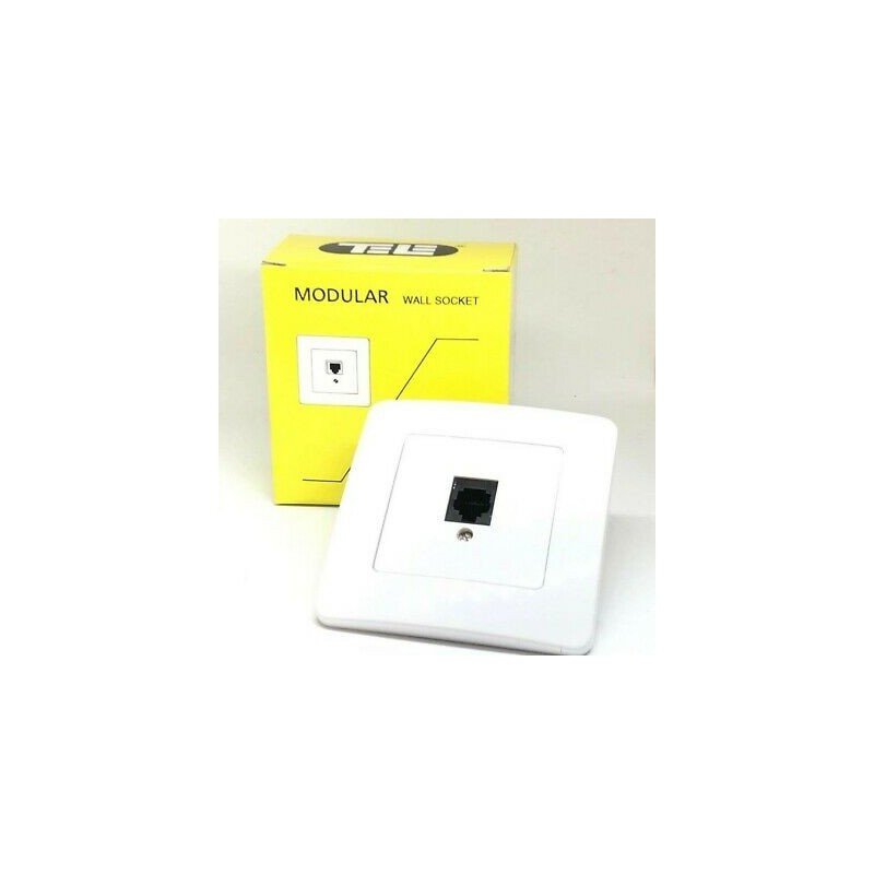 1X6P4C RJ11 TELEPHONE MODULAR WALL SOCKET TMS-14 TELE