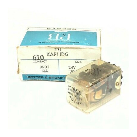 KAP11DG RELAY 24VDC/10A POTTER &BRUMFIELD