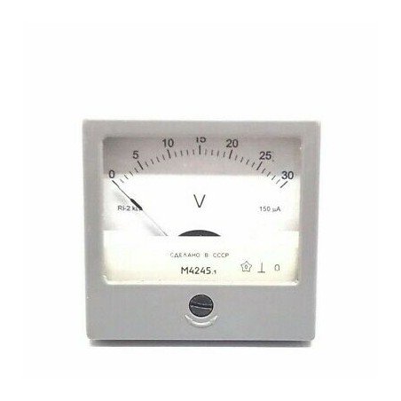 0-30V DC ANALOG PANEL METER VOLTMETER M4245 60X60mm