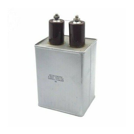 2UF 4000V 4KV PAPER IN OIL CAPACITOR CP70E1EM205V CORNELL DUBILIER