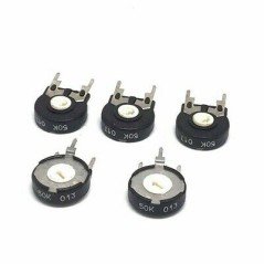 50KOHM 50K VERTICAL TRIMMER RESISTOR PIHER QTY:5