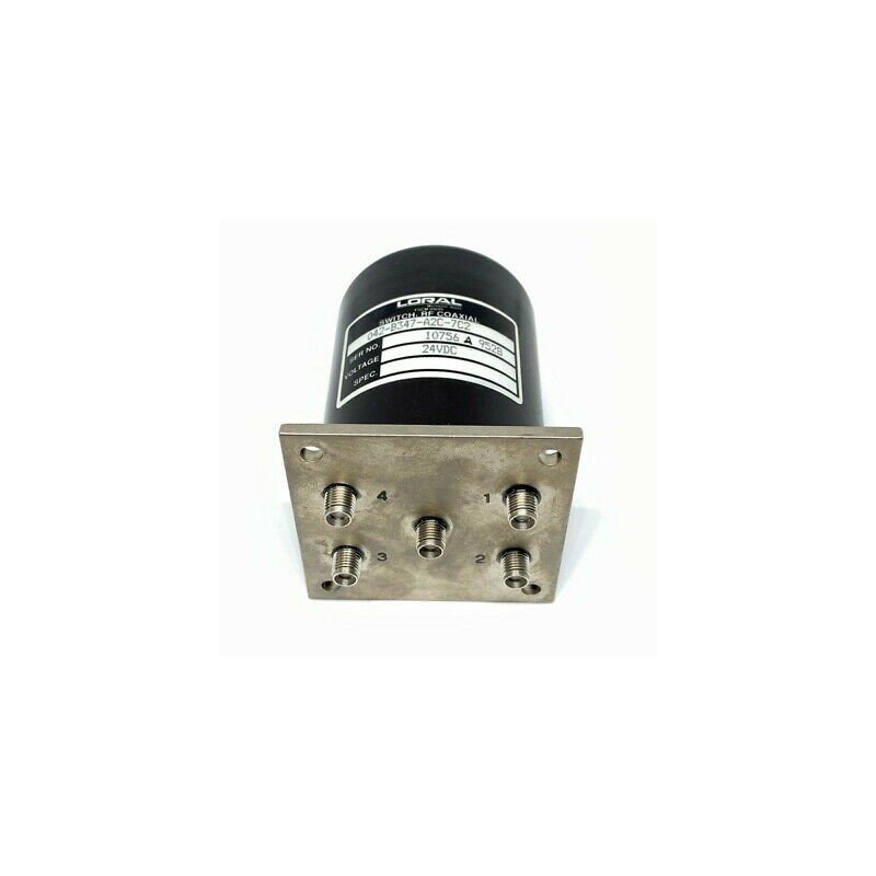 042-B347-A2C-7C2 LORAL SP4T 24VDC RF COAXIAL SWITCH SMA