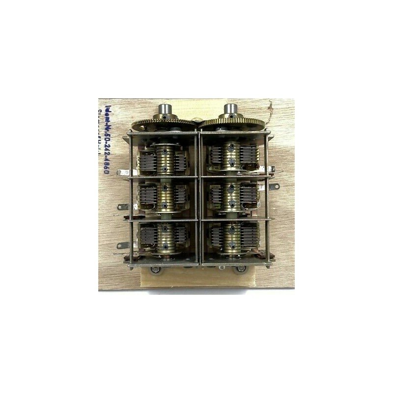 6 GANG SIEMENS AIR VARIABLE CAPACITOR HF TUNERS AM BROADCAST