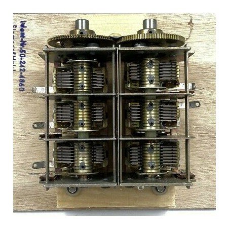 6 GANG SIEMENS AIR VARIABLE CAPACITOR HF TUNERS AM BROADCAST