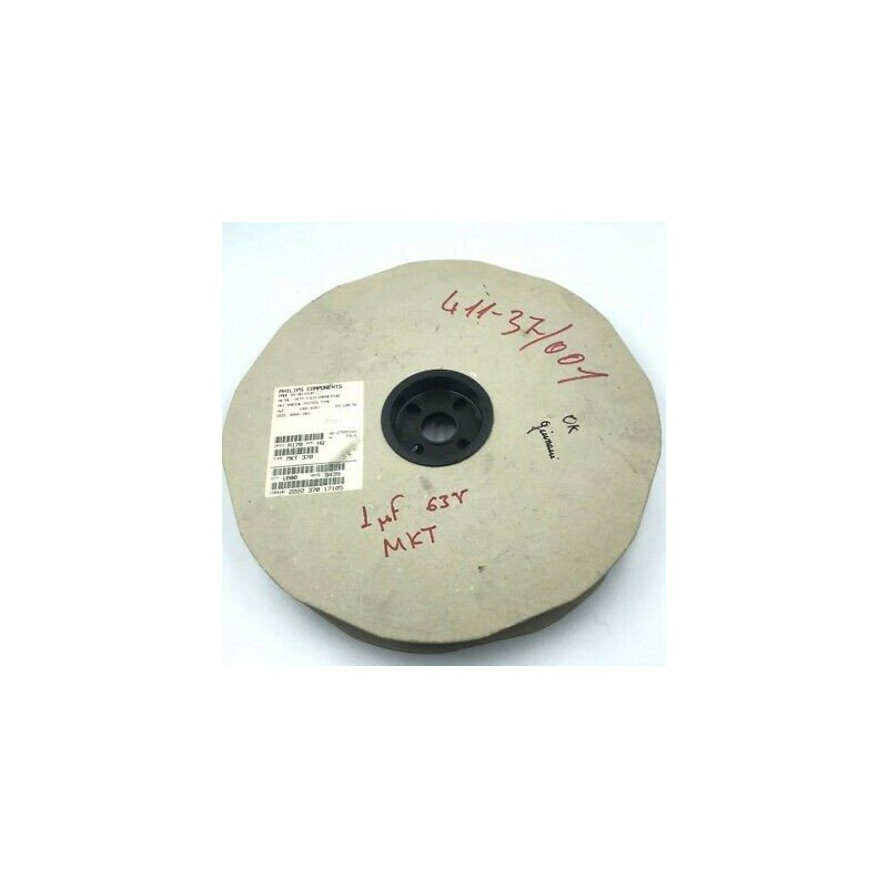 1UF 1000NF 63V 20% RADIAL FILM CAPACITOR MKT-370 PHILIPS QTY:10