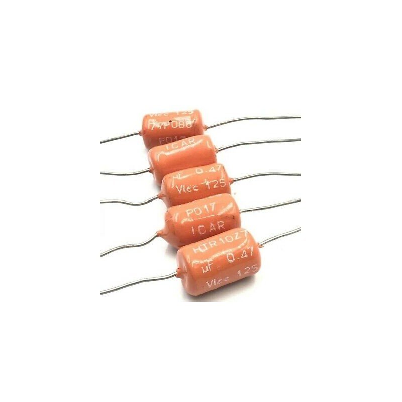 0.47UF 470NF 125V AXIAL CAPACITOR QTY:5
