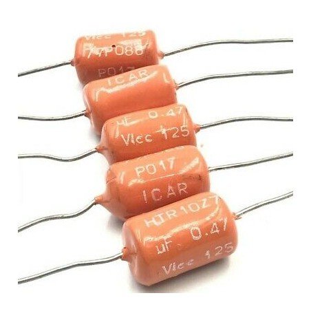 0.47UF 470NF 125V AXIAL CAPACITOR QTY:5