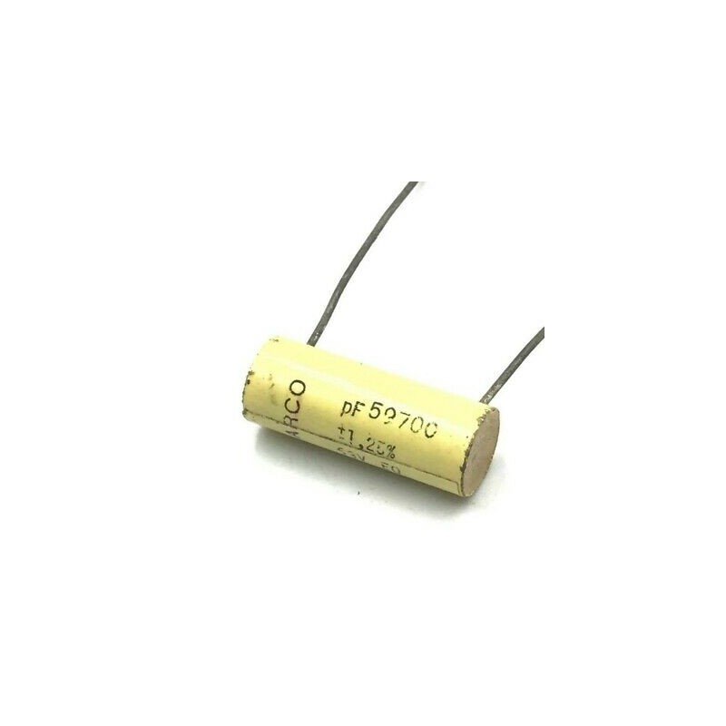 59.7NF 59700PF 1.25% 63V RADIAL CAPACITOR ARCOTRONICS